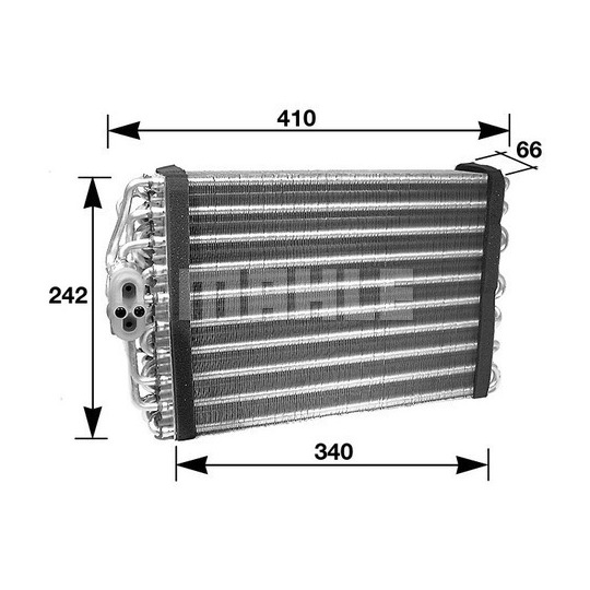 AE 46 000S - Evaporator, air conditioning 