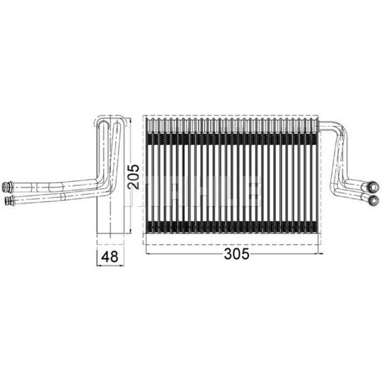 AE 113 000S - Evaporator, air conditioning 