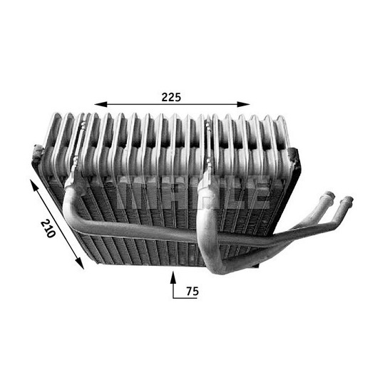 AE 44 000S - Evaporator, air conditioning 