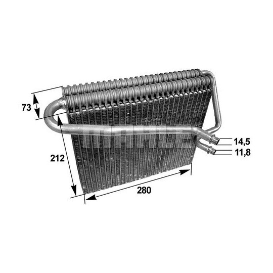 AE 47 000S - Evaporator, air conditioning 