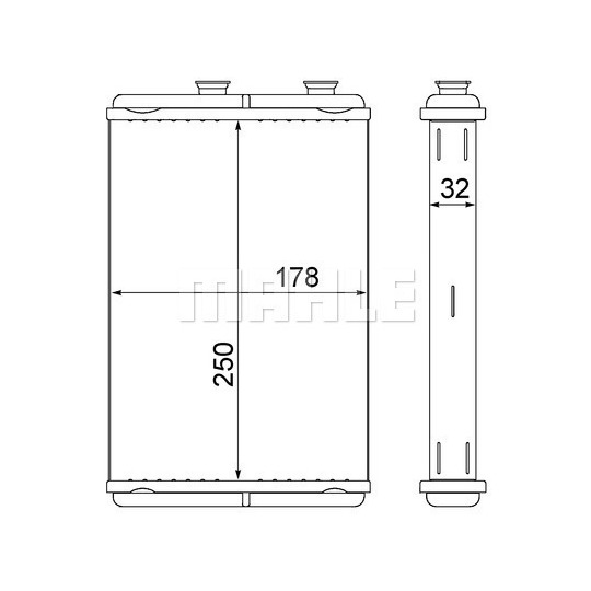 AH 10 000S - Heat Exchanger, interior heating 