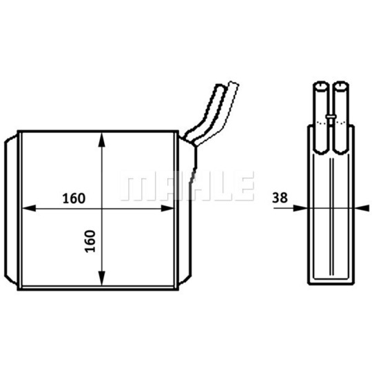 AH 153 000S - Heat Exchanger, interior heating 