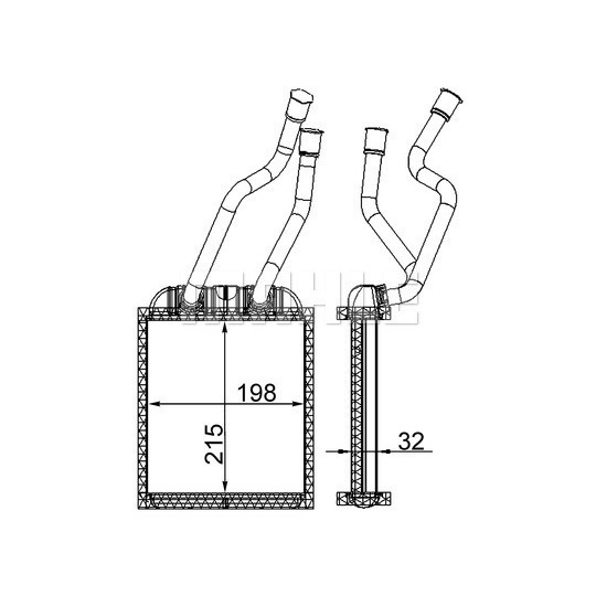 AH 180 000S - Heat Exchanger, interior heating 