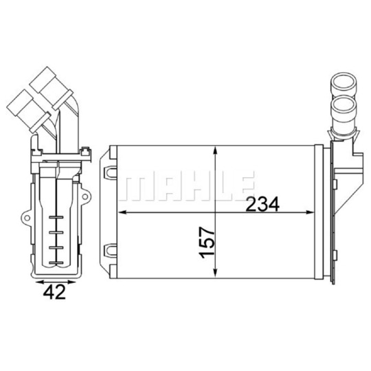 AH 217 000S - Heat Exchanger, interior heating 