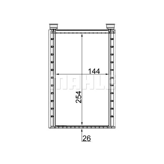 AH 224 000S - Heat Exchanger, interior heating 