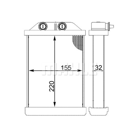 AH 220 000S - Heat Exchanger, interior heating 