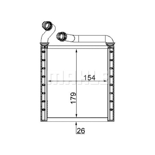 AH 223 000S - Heat Exchanger, interior heating 