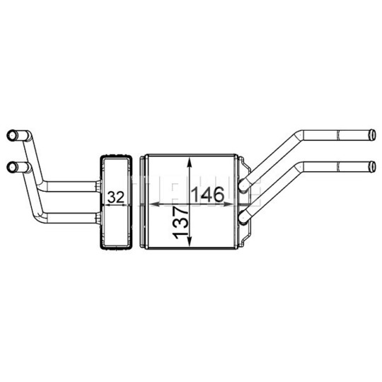 AH 226 000S - Heat Exchanger, interior heating 