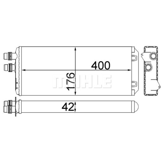 AH 249 000S - Heat Exchanger, interior heating 