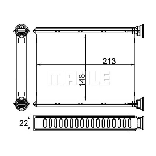 AH 250 000S - Heat Exchanger, interior heating 