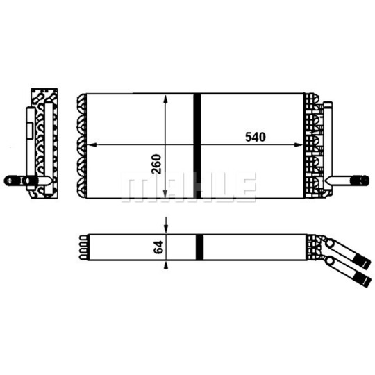 AH 243 000P - Heat Exchanger, interior heating 