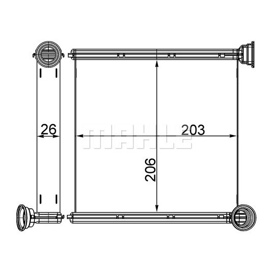 AH 256 000S - Heat Exchanger, interior heating 