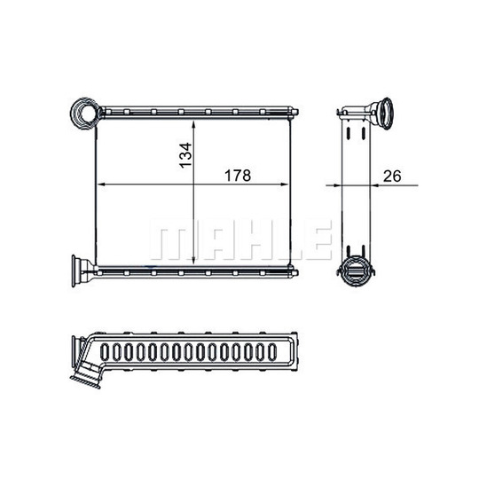 AH 272 000S - Heat Exchanger, interior heating 