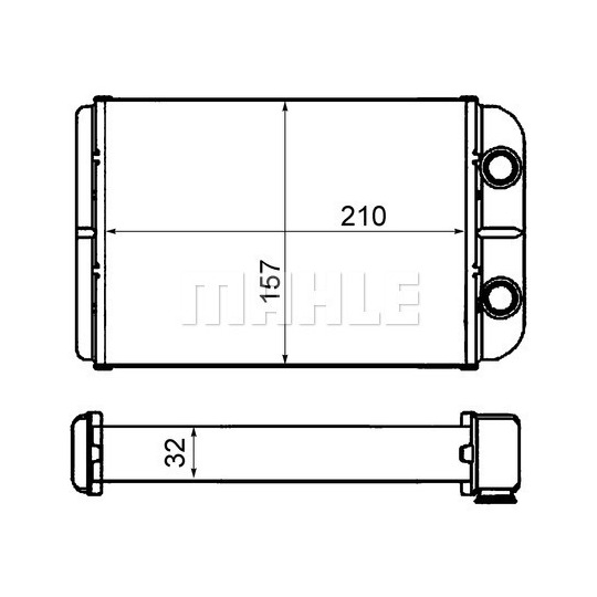 AH 58 000S - Heat Exchanger, interior heating 