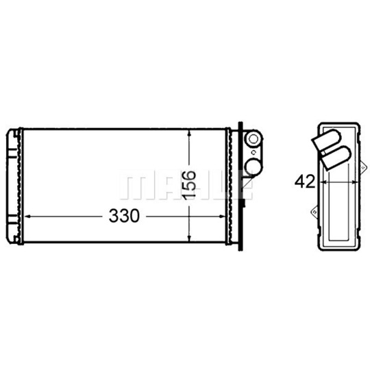 AH 65 000S - Heat Exchanger, interior heating 