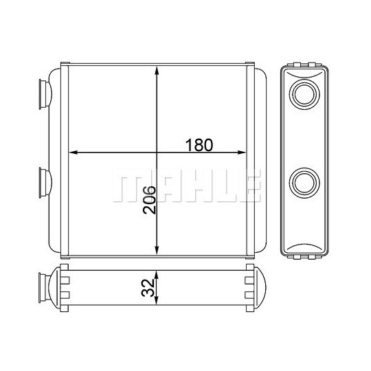 AH 81 000S - Heat Exchanger, interior heating 