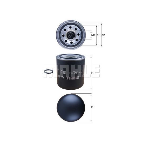 AL 23 - Air Dryer Cartridge, compressed-air system 