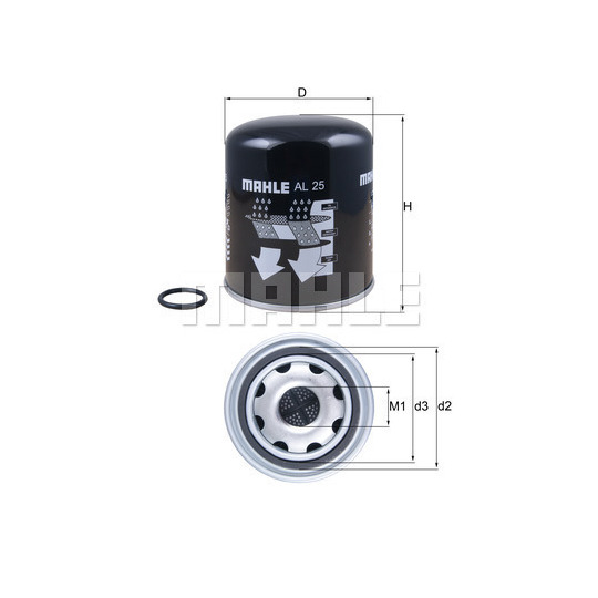AL 25 - Air Dryer Cartridge, compressed-air system 