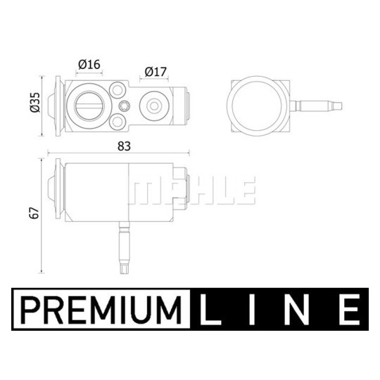 AVE 140 000P - Expansion Valve, air conditioning 