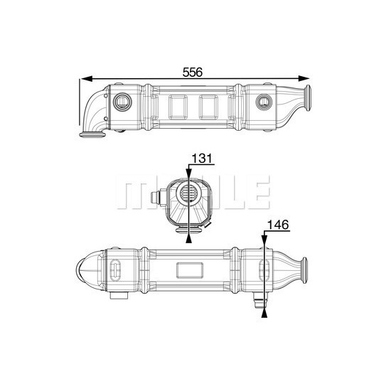 CE 35 000P - Radiaator,heitgaaside tagasijooks 