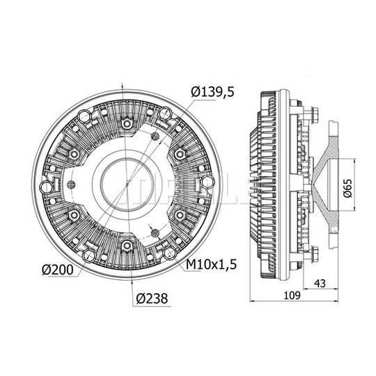 CFC 12 000S - Clutch, radiator fan 