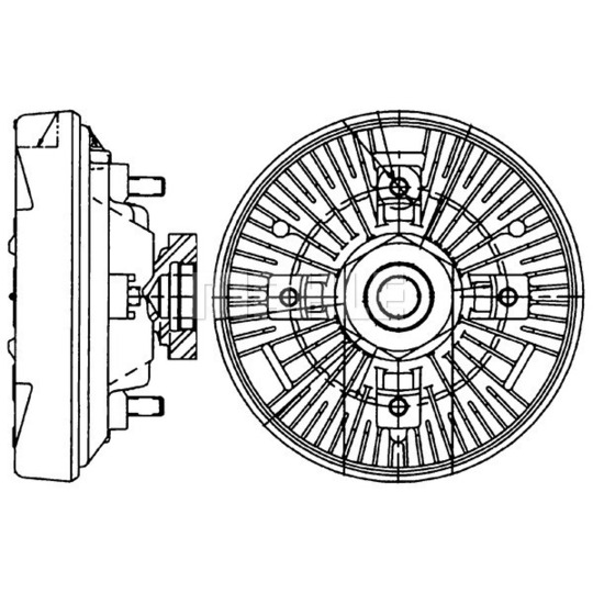 CFC 232 000P - Sidur, radiaatoriventilaator 
