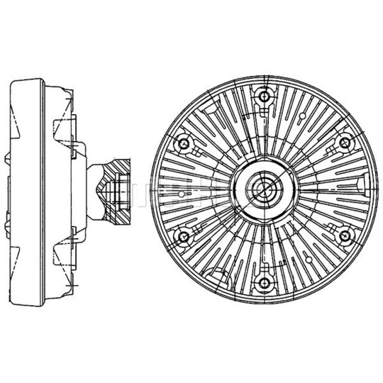 CFC 224 000P - Clutch, radiator fan 