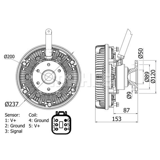 CFC 26 000S - Clutch, radiator fan 