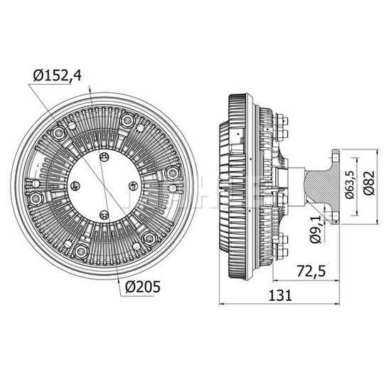 CFC 37 000S - Clutch, radiator fan 