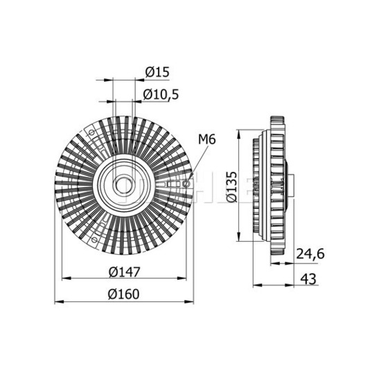 CFC 52 000S - Sidur, radiaatoriventilaator 