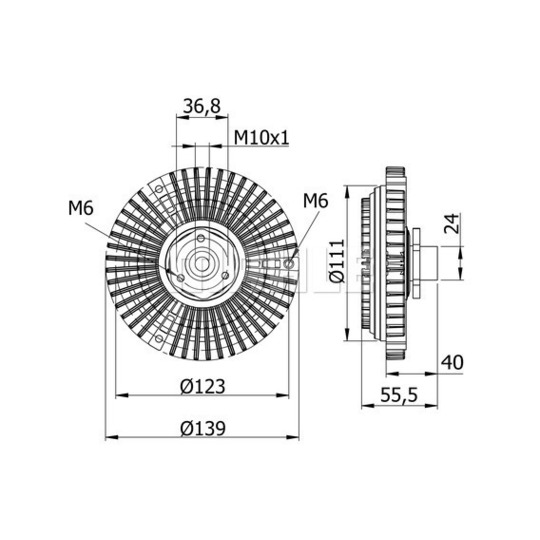 CFC 62 000S - Clutch, radiator fan 