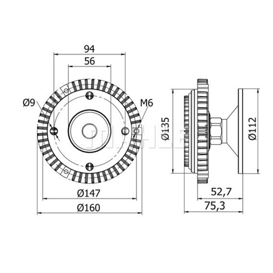 CFC 50 000S - Sidur, radiaatoriventilaator 