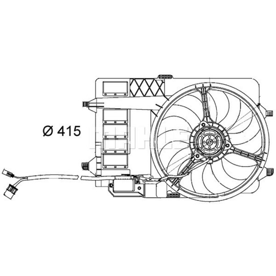 CFF 29 000S - Ventilaator,mootorijahutus 