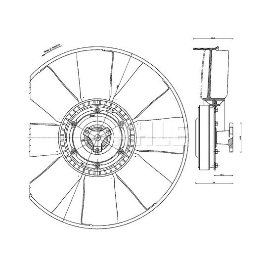 CFF 479 000P - Fan, radiator 