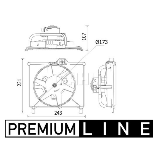 CFF 541 000P - Fan, radiator 