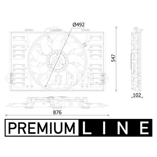 CFF 545 000P - Fan, radiator 