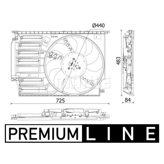 CFF 547 000P - Fan, radiator 