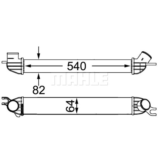 CI 188 000S - Intercooler, charger 