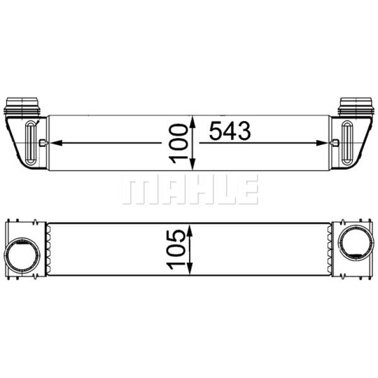 CI 189 000S - Intercooler, charger 