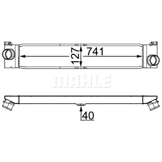 CI 157 000S - Intercooler, charger 