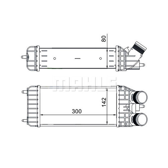 CI 210 000S - Kompressoriõhu radiaator 