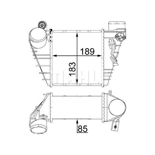 CI 22 000S - Kompressoriõhu radiaator 