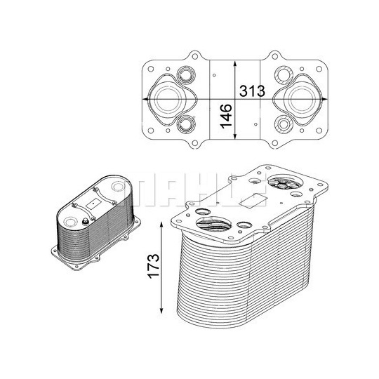 CI 232 000P - Kompressoriõhu radiaator 