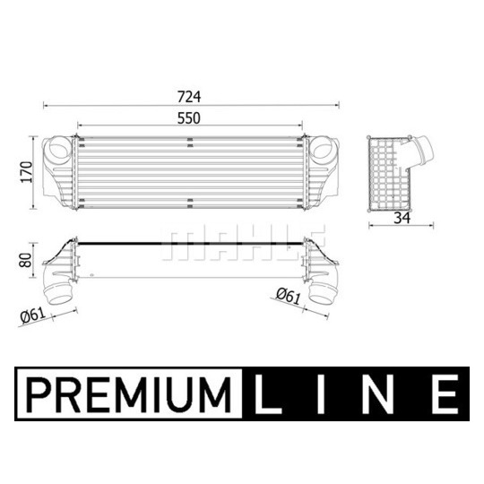 CI 228 000P - Intercooler, charger 