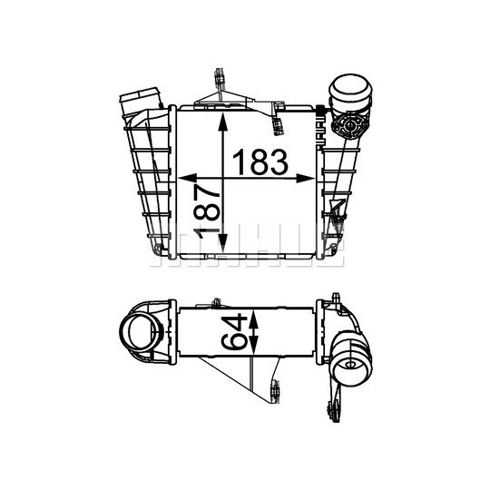 CI 298 000S - Kompressoriõhu radiaator 