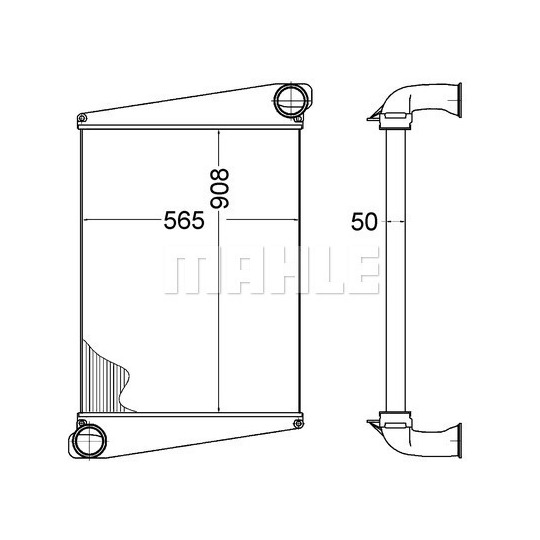 CI 276 000P - Kompressoriõhu radiaator 