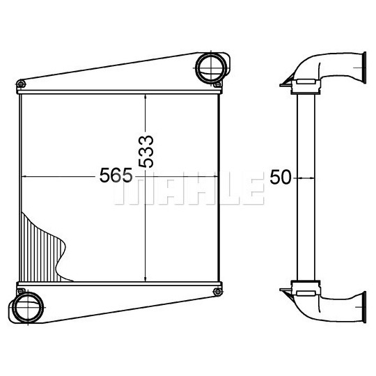 CI 272 000P - Intercooler, charger 