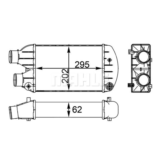 CI 341 000S - Kompressoriõhu radiaator 