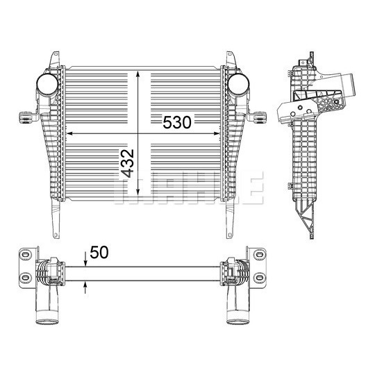 CI 37 000P - Laddluftkylare 