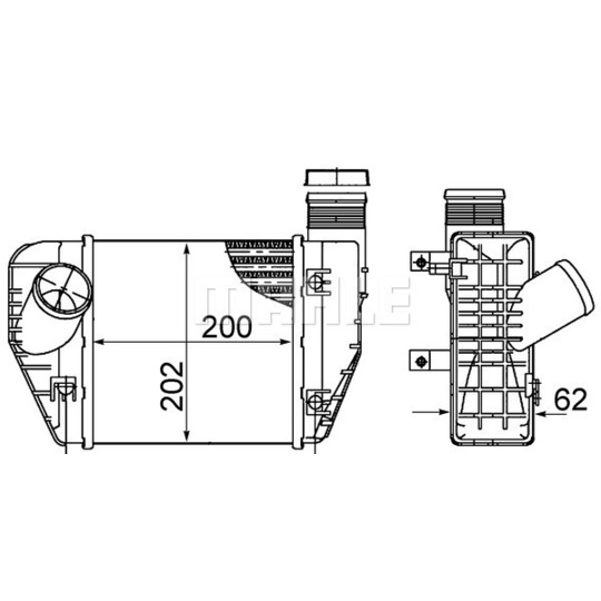 CI 423 000S - Intercooler, charger 